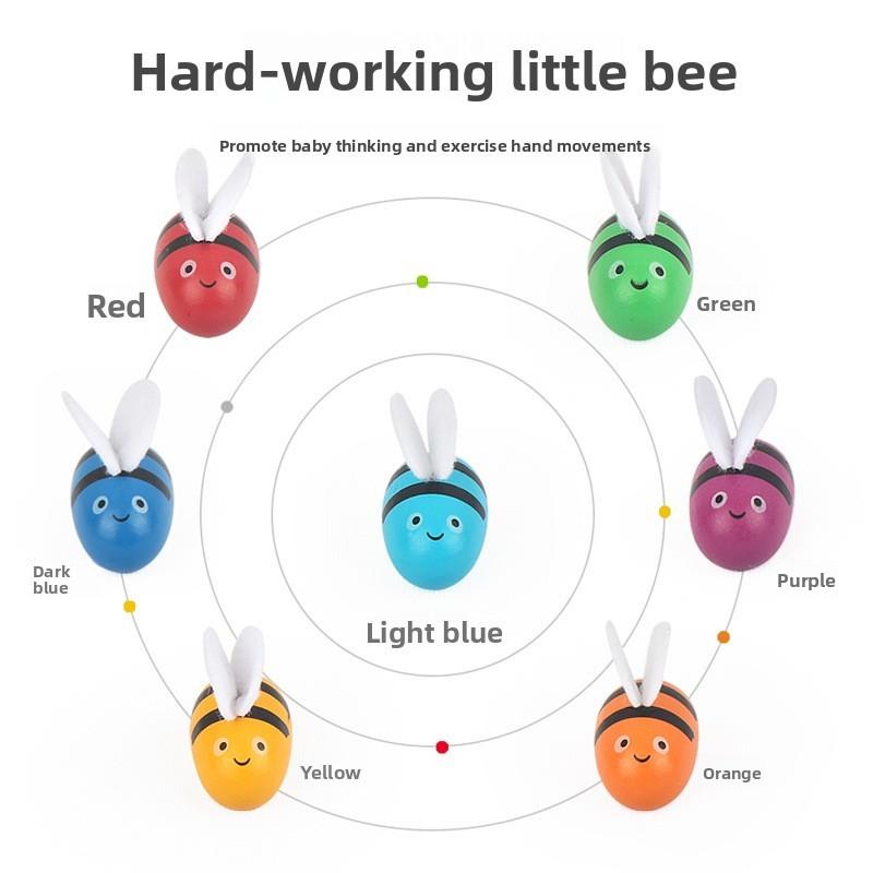 Peak Montessori Wooden Box Toys Educational Puzzle Toddlers Focus Color Sorting