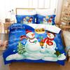 Set Santa Bedding Set Christmas Festival Gift Dream Soft Comfortable Duvet Cover Set King Queen Twin Single Size Kids Boys Gift