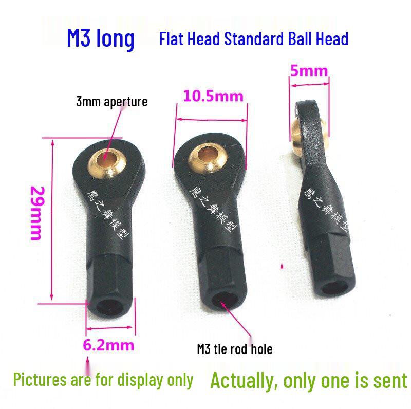 M2/M2.5/M3 Plastic Universal Ball Joint Buckle for Model Robot Servo Actuator