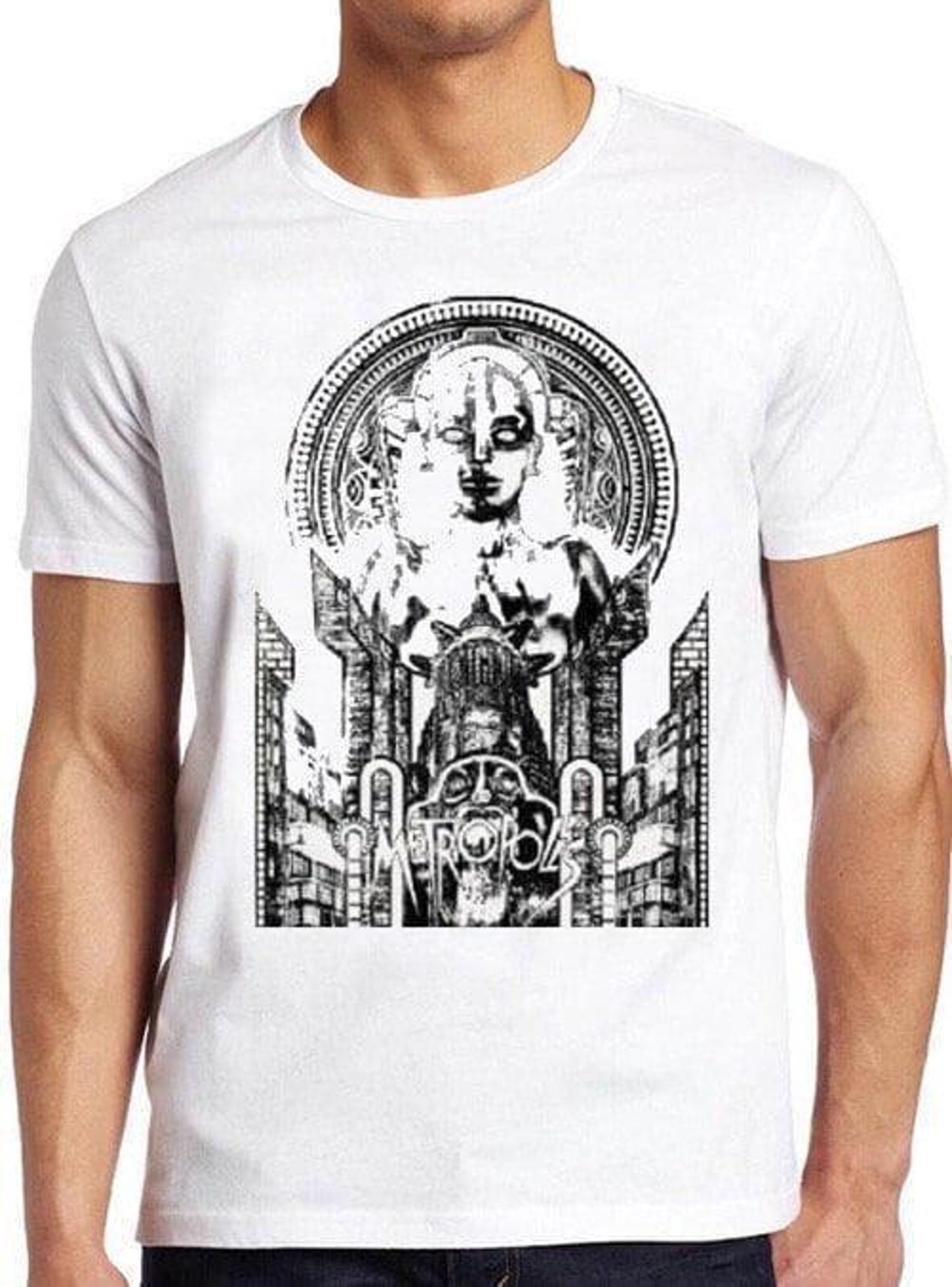 Metropolis T Shirt B2882 German Silent Movie Sci Fi Retro Cool Gift Tee S