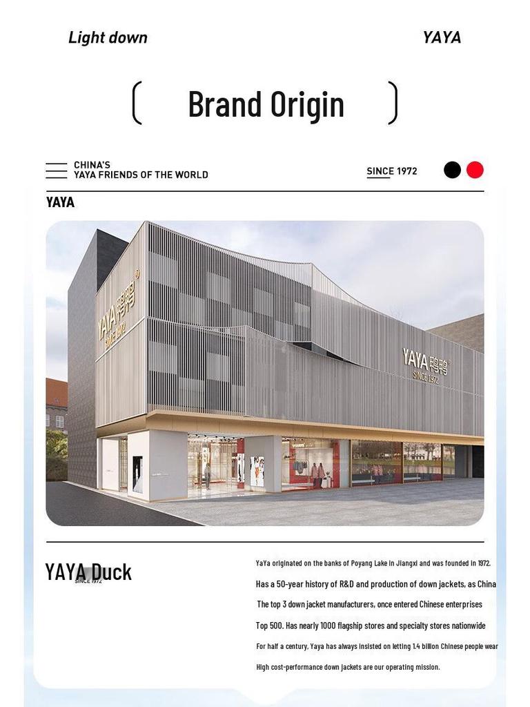 YAYA Women's Mid-Length Workwear Parka Down Jacket