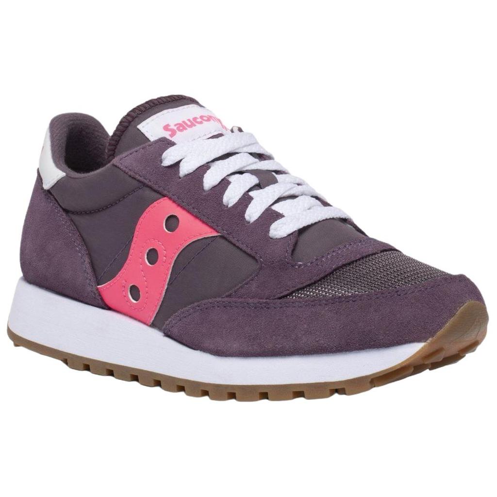 SAUCONY Jazz Original Vintage Comfortable Soft Durable Low-Top Lifestyle Shoes Women Sneaker Purple S60368-162