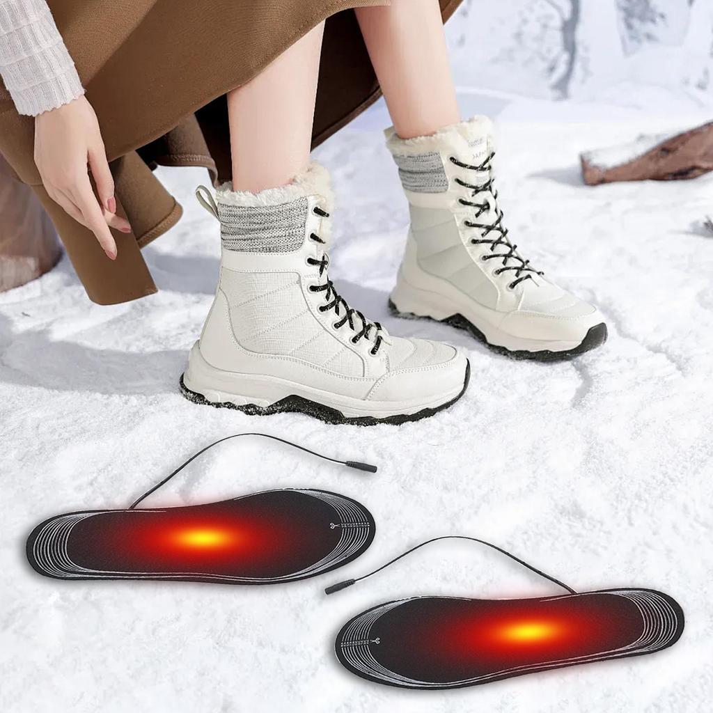 Cuttable USB Electrically Heating Insoles Foot Warmer Heating Shoe Pad Winter Electric Heated Insoles for Women Men