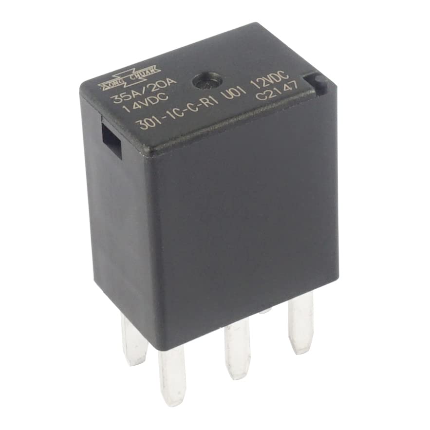 (Pack of 2) 301-1C-C-R1 U01 12VDC Automotive Relay 5 Pins SPDT