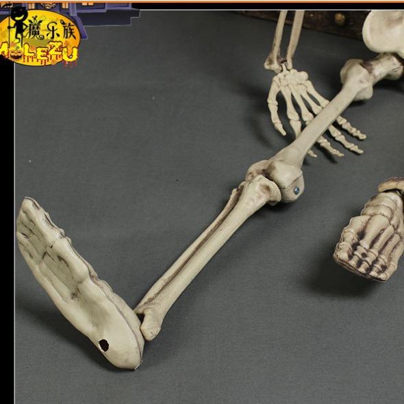 Scheletro Umano Completo per Halloween, Ossa Craniche Realistiche per Casa Infestata, Decorazioni Spaventose per Feste