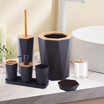 Bathroom Accessory Set Bath Sets Cotton Swab Box Toilet Brush Essential for