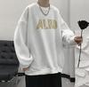 Men's Trendy Spring & Fall Crew Neck Sweatshirt - Hong Kong Style Loose Fit, Versatile, High Street Fashion.