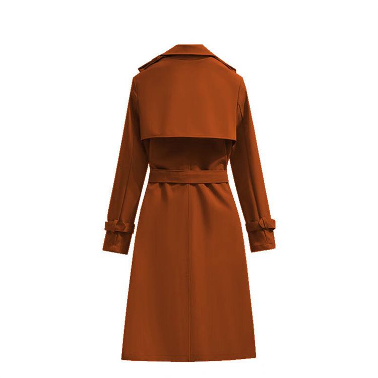 Frühling/Herbst 2025 Damen Koreanischer Stil Mittellange Lässige Windbreakerjacke