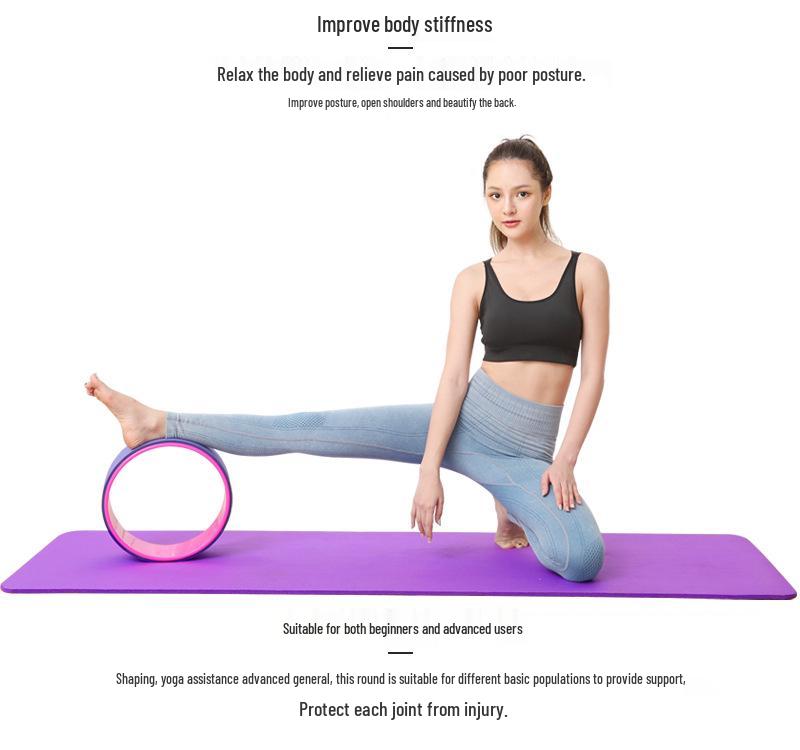 TPE Yoga Wheel: Compression-Resistant Backbend & Abdominal Muscle Trainer.