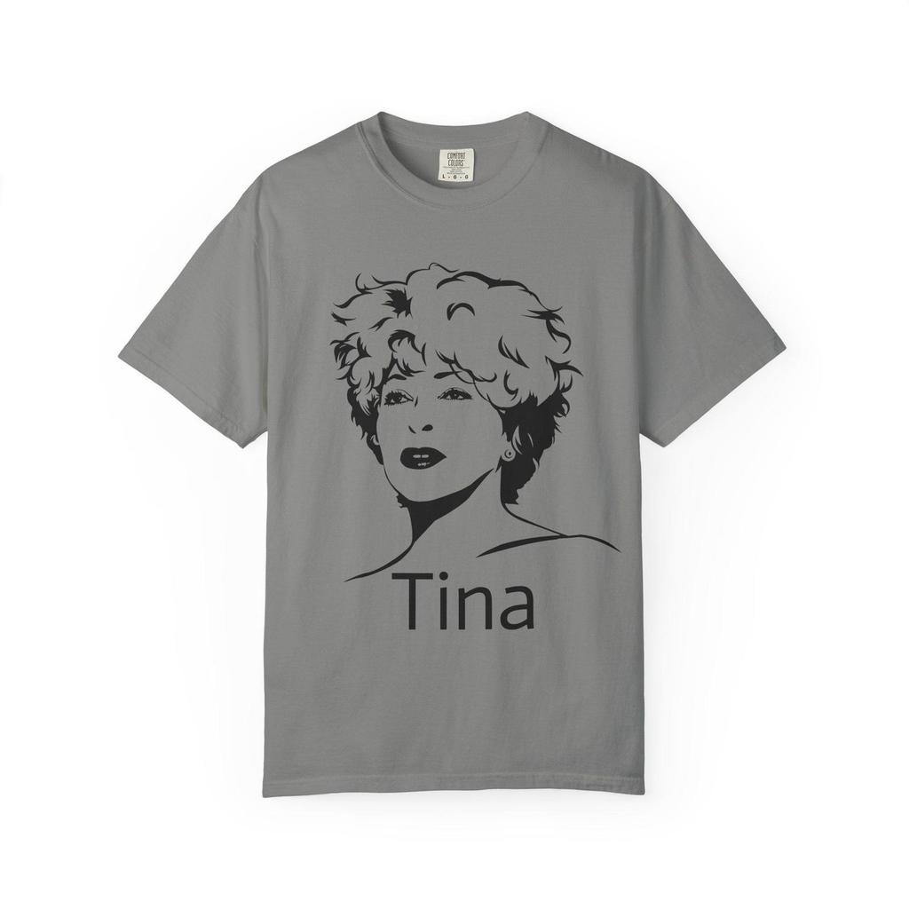 Tina Graphic T-Shirt, Unisex Garment-Dyed Tee, Soft Cotton