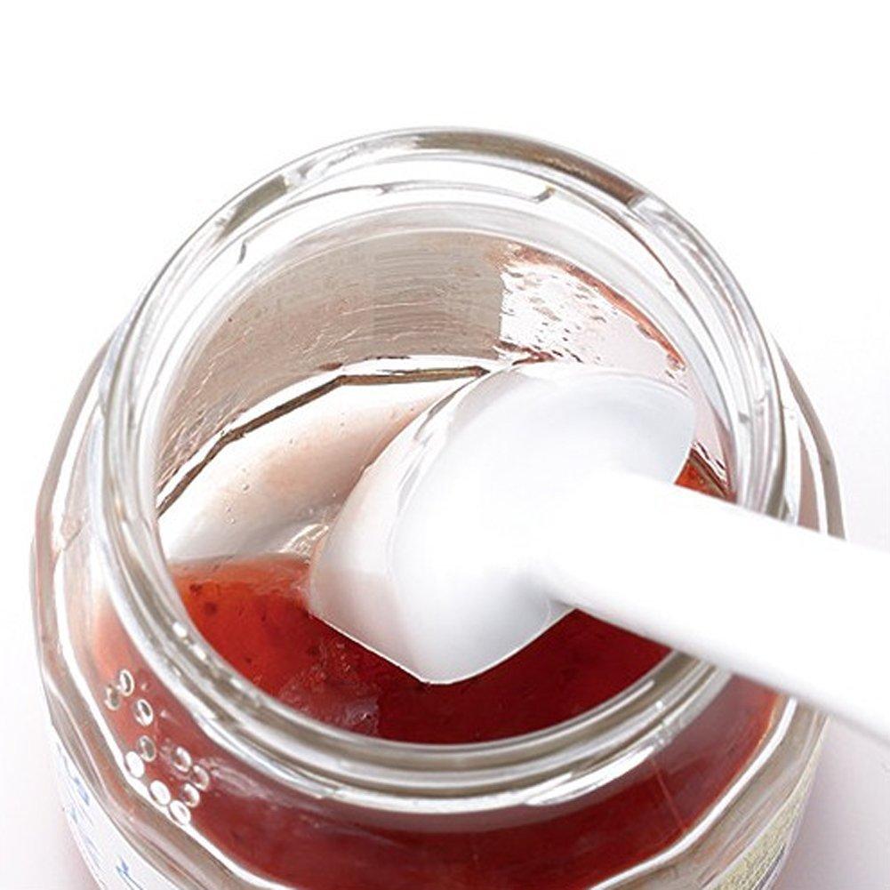 Tiger Crown Spoon White 225x35mm with Silicone Spoon Small Made in Japan 1231