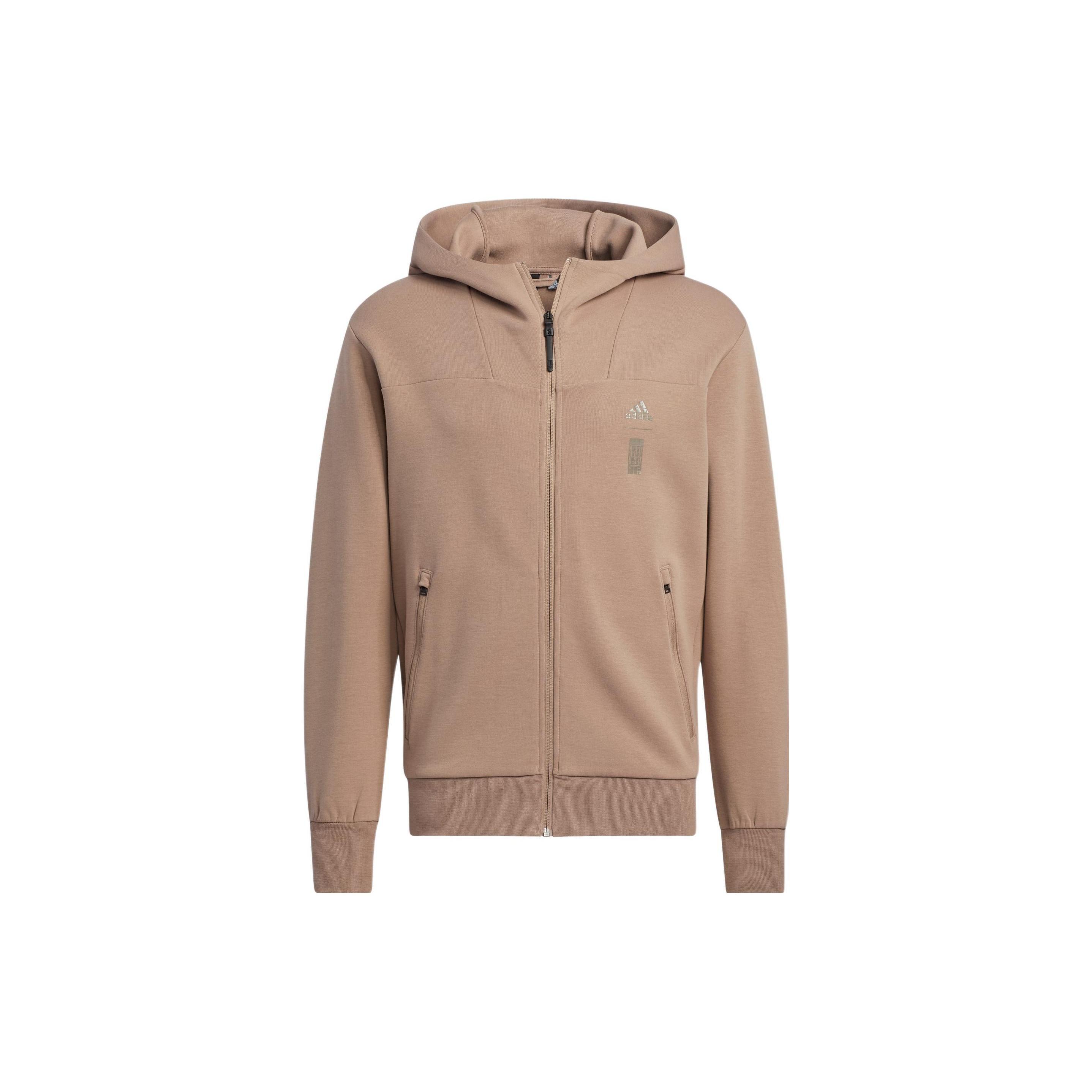 adidas Wuji Series Sportswear Casual Hooded Jacket  Brown  Men s HN8979 L
