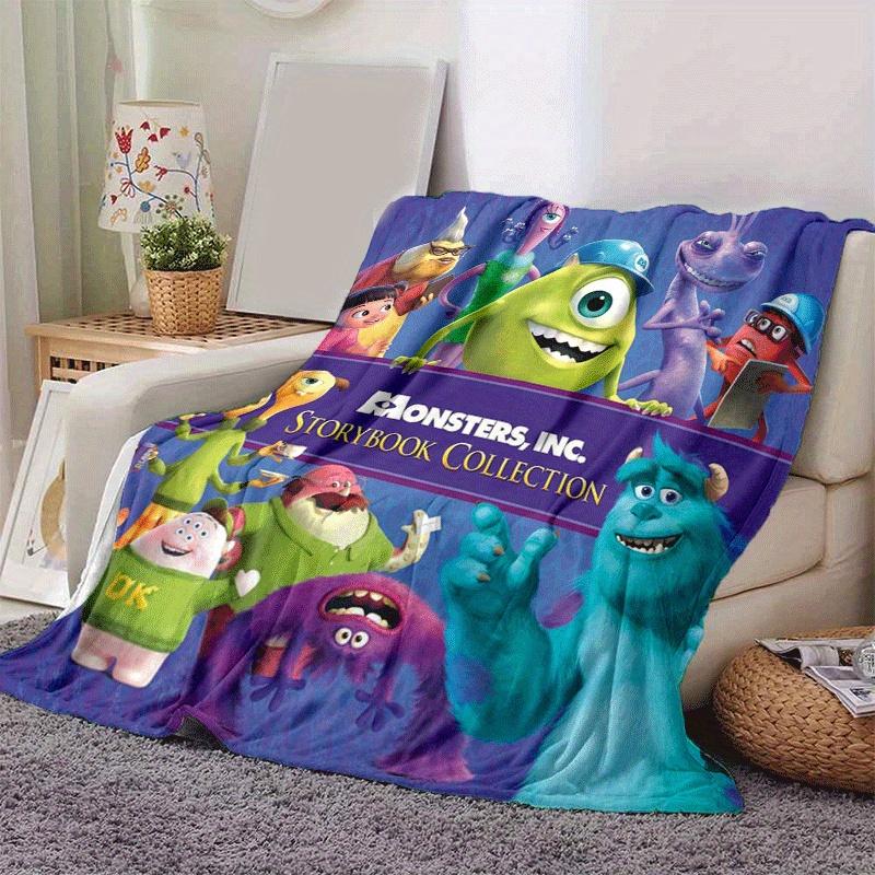 1pc Monsters, Inc Printing Blanket - Soft, All-Season Throw for Living Room, Bedroom,Personalized Gift with Adorable Cartoon Design