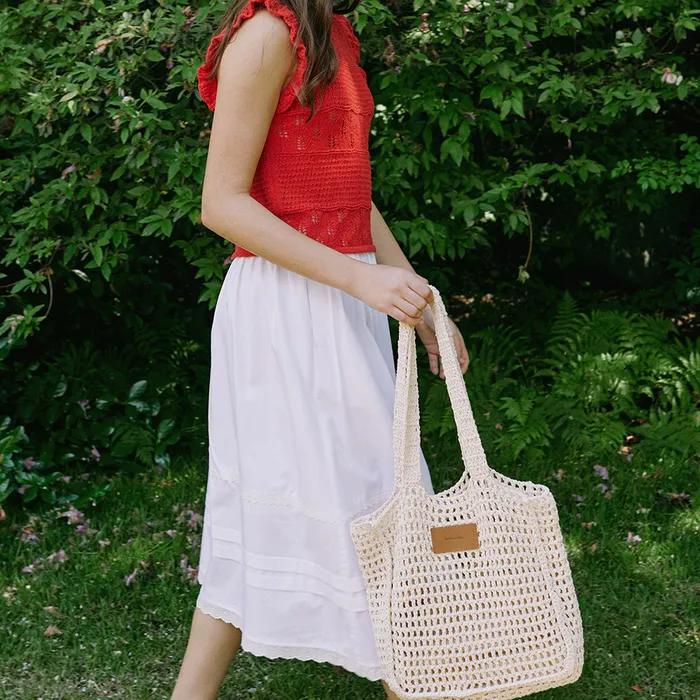 Knit Square Bag - Ivory