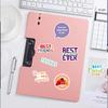 50 PVC Sheets: Friendship Motivational Phrase Stickers for DIY Journals and Decoration
