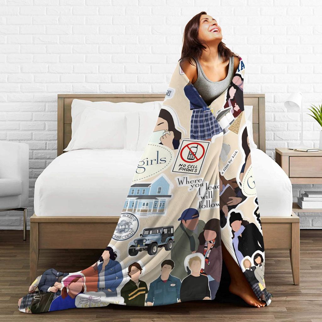 Ich liebe Gilmore Girls Amerikanisches Fernsehen Rory Gilmore Decke Warmes Plüsch Bettwäsche Überwürfe Für Draußen Flanell Bettdecke Bettbezug