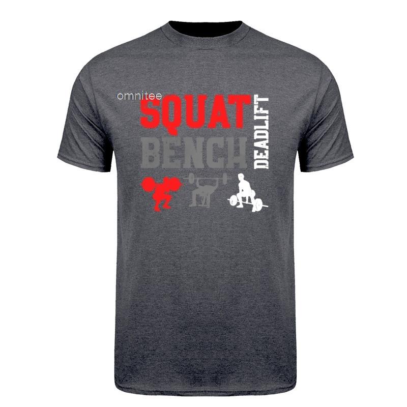 Powerlifting Squat Bench Deadlift Weightlifting T Shirt Oneck Cotton Unisex Summer Casual Tshirts Plus Size Loose Hj112