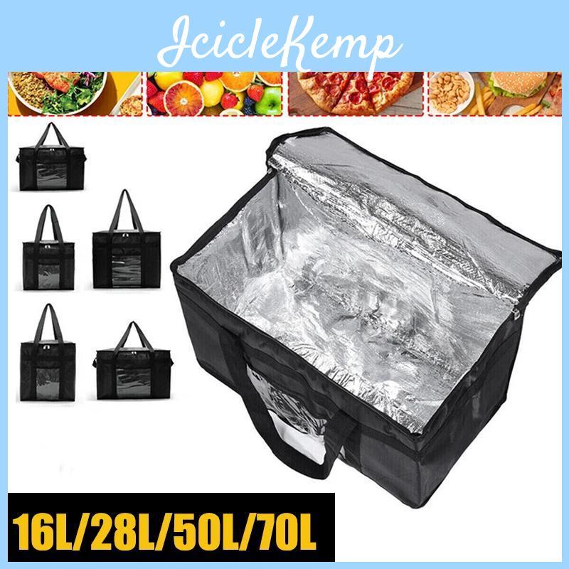 Capacity Large Portable Bag Cooler Zipper Thermal Lunch Bags Insulated Freezer Bag Camping Picnic Bag Camping Tin Foil Food Bags