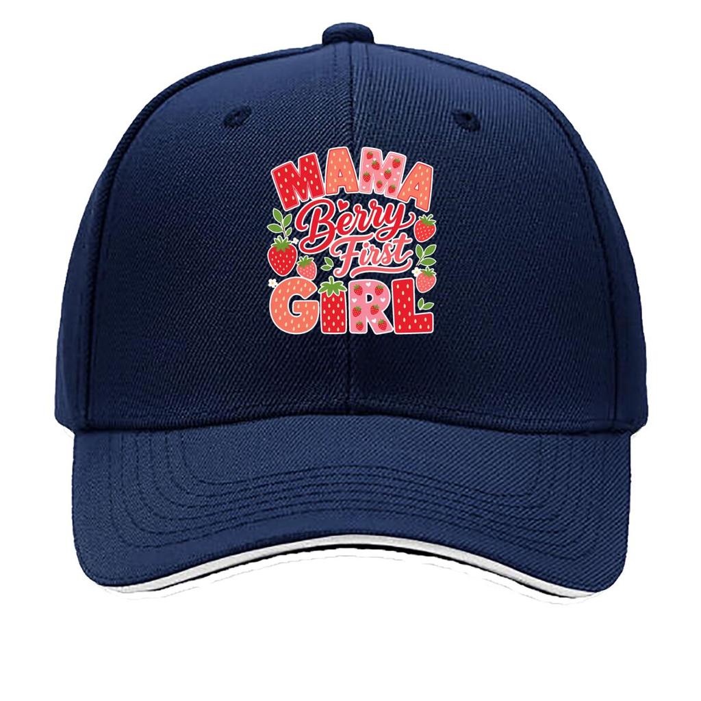 Sweet Strawberry First Birthday Mama Sandwich Baseball Cap Sun Cap Outdoor Workouts Hat