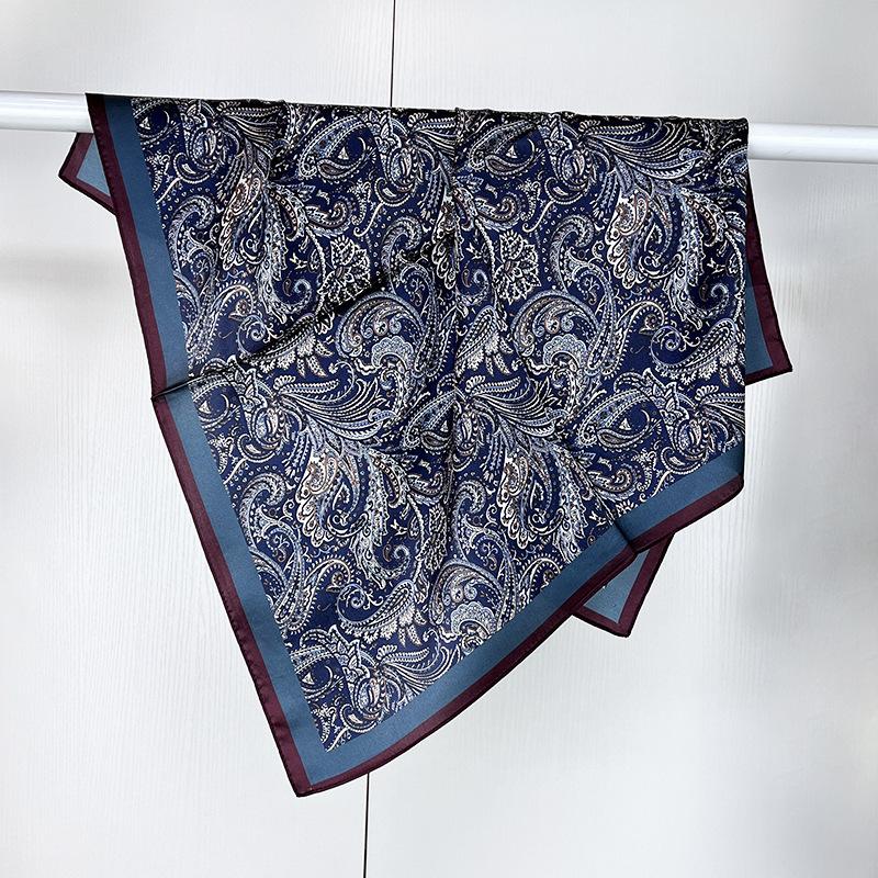 Spring And Autumn Premium Silk Silk Scarf Women'S Korean Light Luxury High-End Elegant Shawl Scarf Thin Scarf