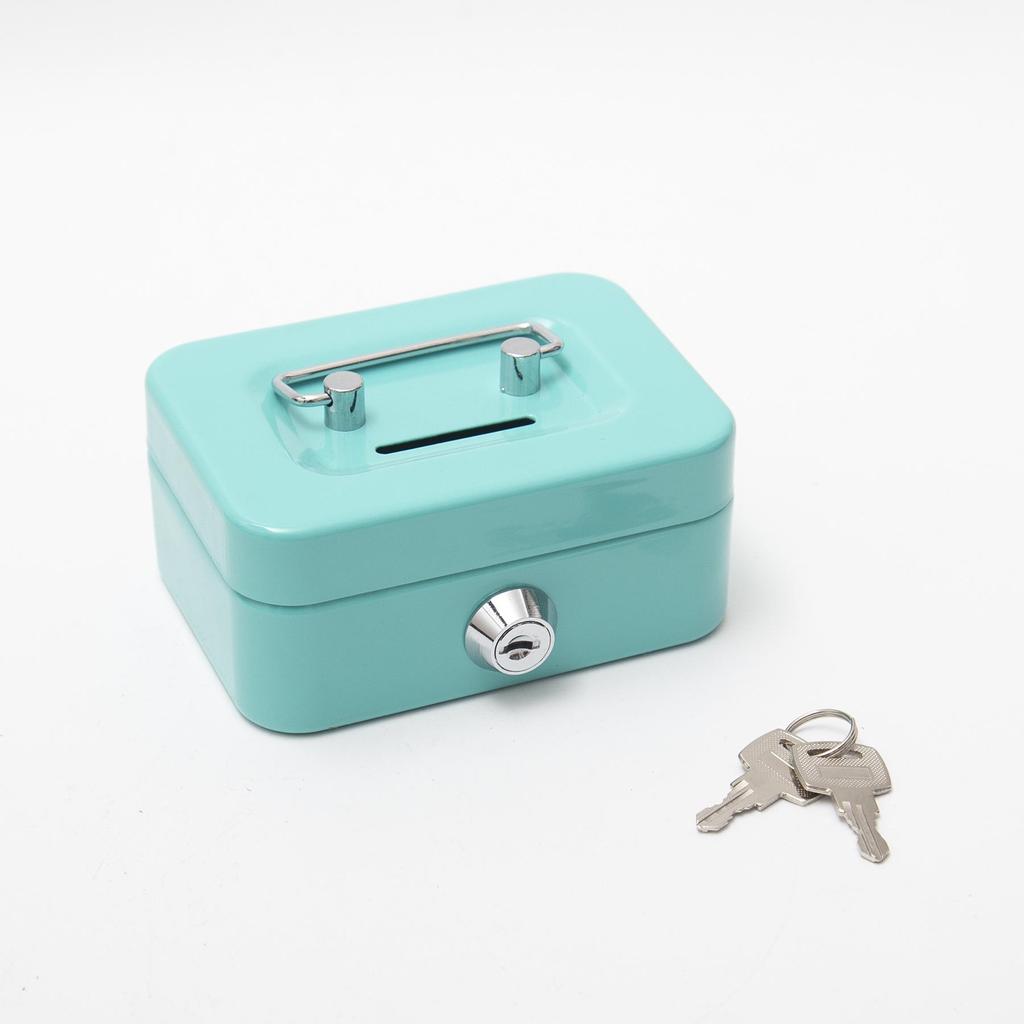 Portable Piggy Bank with Key Lock - Creative Coin Safe Storage Box