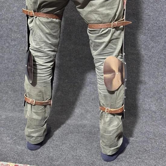 Medieval Greaves Leg Guard Set  Polished Steel Protection for LARP Cosplay