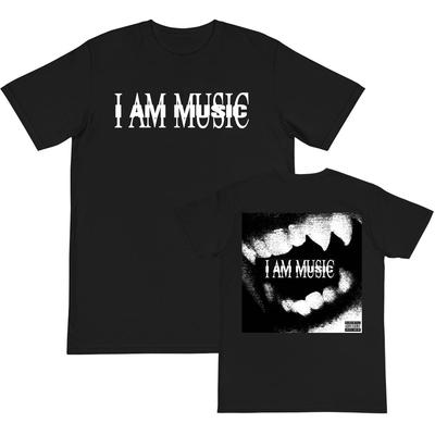 Summer Cotton Tees I Am Music Graphic T-shirt Short Sleeve O-neck Tshirts for Men Women Grunge Hip Hop Tops