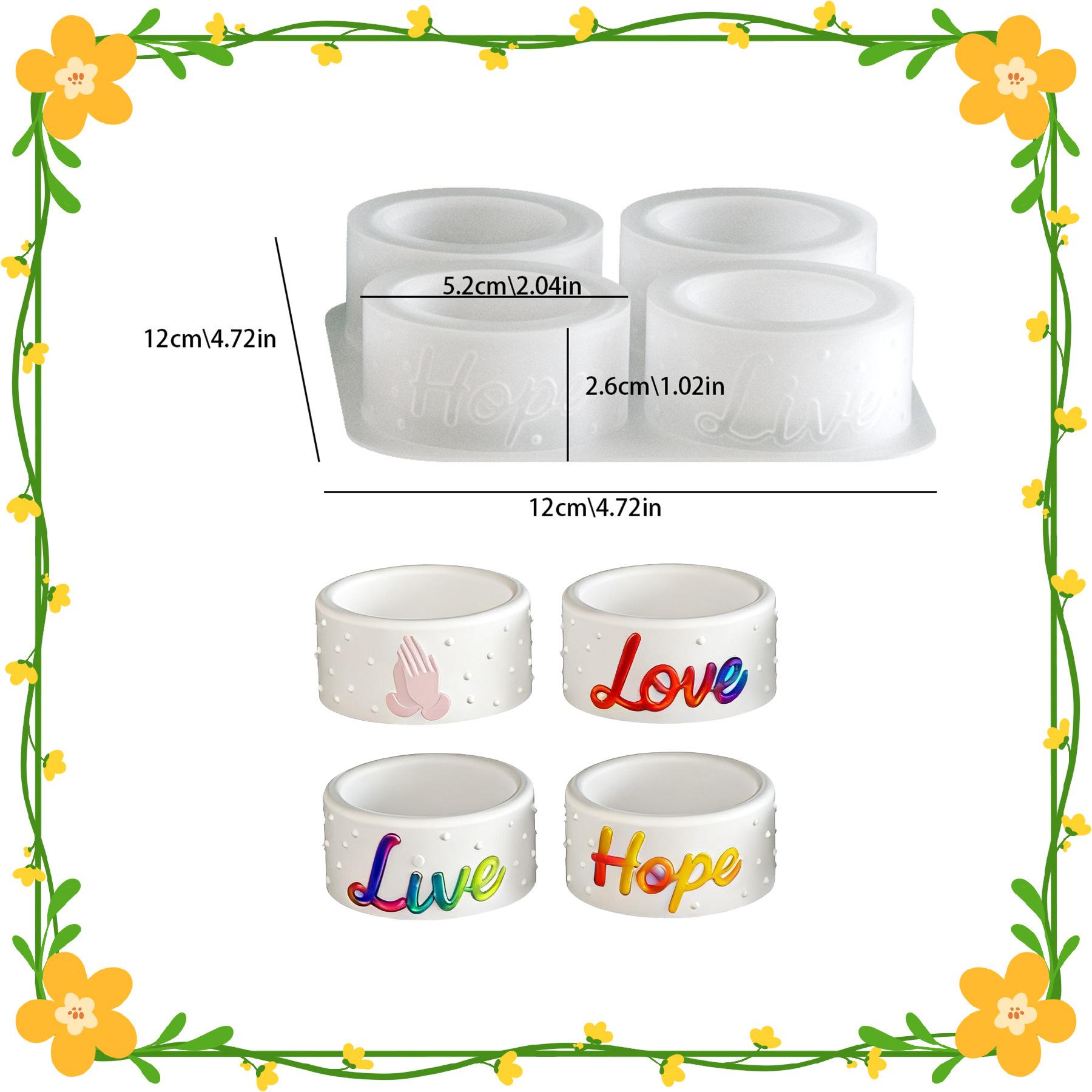 

1set Silicone Candle Holder Molds | Round Shape, Tealight Holder Mould for Resin Plaster Concrete Casting,Home Table Decoration