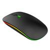 HXSJ Wireless Mouse Rechargeable for WindowsXPVistaMe 2.4G Colorful Light Office Supply M40Black