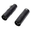 1 Pair 3 Pin XLR Adapter 1 Male to Male 1 Male to Female Connector Balanced Sound Coupler for Microphone Amplifier Mixer