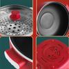 Elektrisk stekepanne Multifunksjon Elektrisk gryte Mini Elektrisk gryte Liten elektrisk gryte Husholdningsgryte Non-stick liten gryte