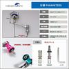 HEIGHTEN 55-60mm Adjustable Reel Handle with 30mm Handle Knob for Daiwa and Shimano Aurora Series Spinning Reels (Gunmetal) (976)
