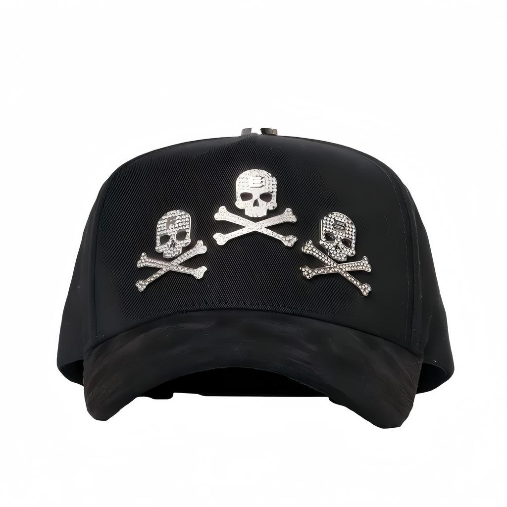 Wholesale Yo No Pesco Star Satin Lined Terry Dobby Embroidered Bling Sports Cap 5 Panel Rhinestone Brim Baseball Caps Barbas