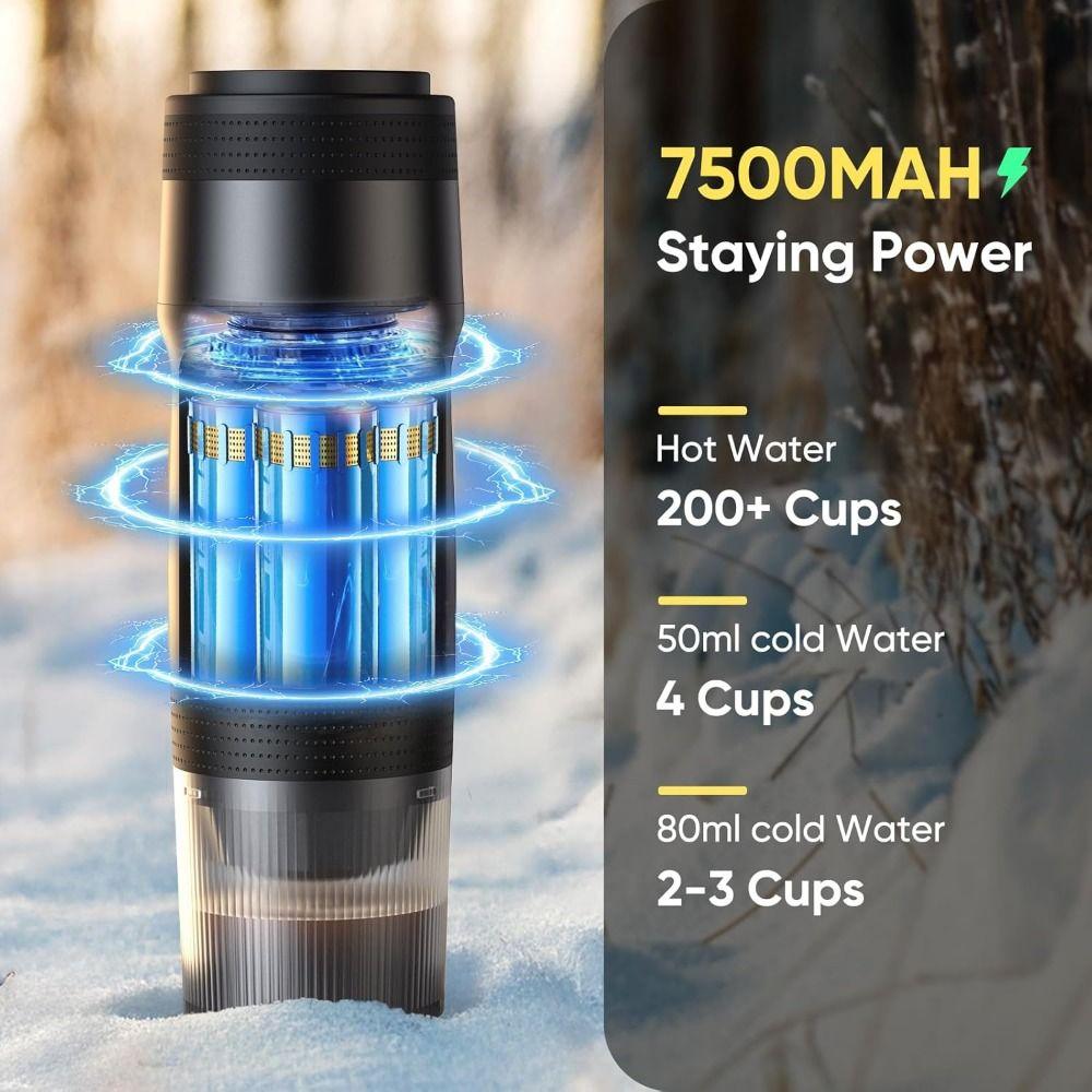 3-in-1 Extraction Travel Coffee Maker Full Automatic Portable Espresso Machine  Hiking