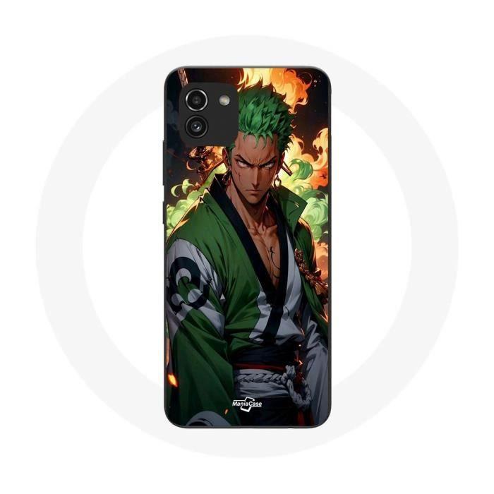 Samsung Galaxy A03 Case One Piece Zoro Manga Anime 3D Art
