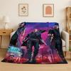 Pătură Flanelă Joc D-Devil May Cry DMC Gamer Moale Caldă Aruncată pentru Dormitor Sufragerie Pat Călătorie Camping Picnic Cadou