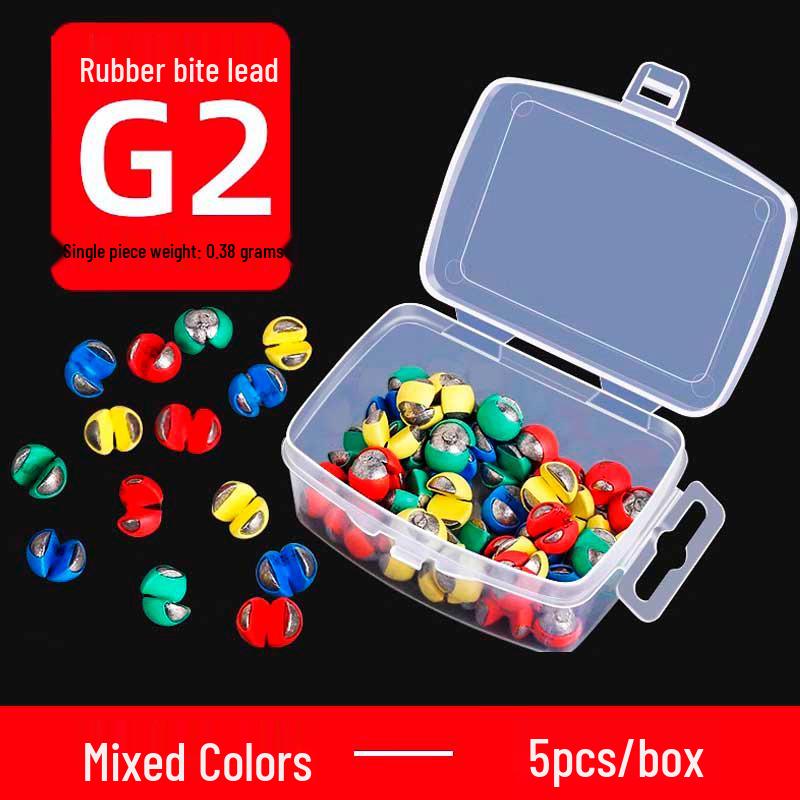 Yizhan Lion Line Bite Resistant Rubber Clip & Sinker Set for Raft Fishing - Water-Resistant Bottom Finder Tool.