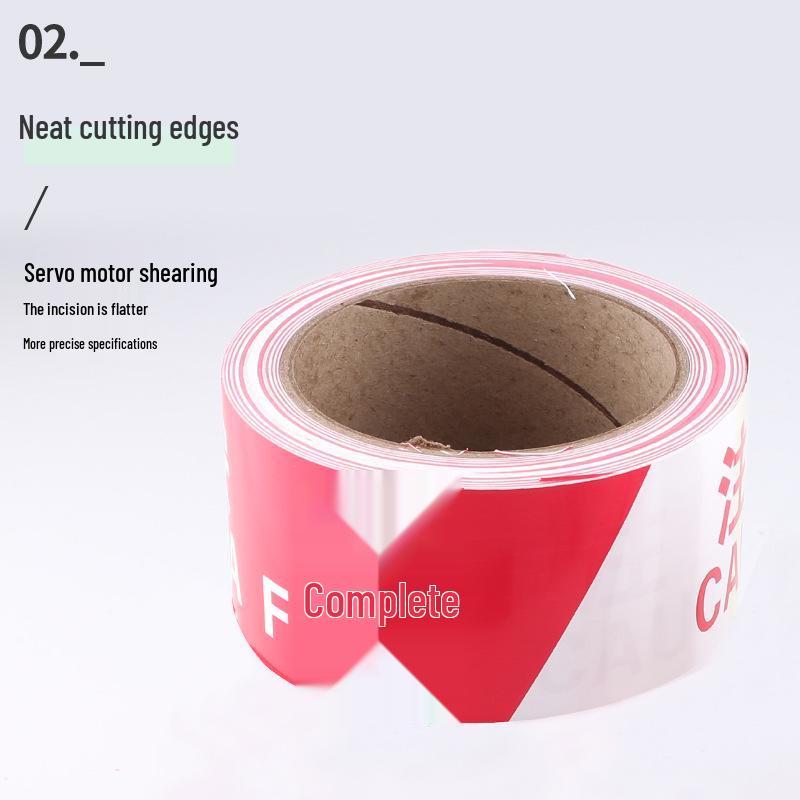 Red & White Pearlescent Safety Warning Tape - Disposable Cordon for Construction Site Isolation