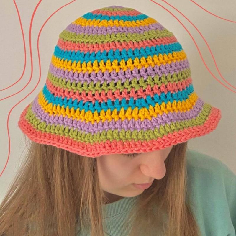 New Pure Hand Knitted Cute Little Animal Fisherman Hat for Adults