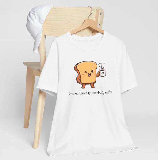 Новая футболка унисекс Наш ежедневный хлеб хотел бы свой ежедневный S