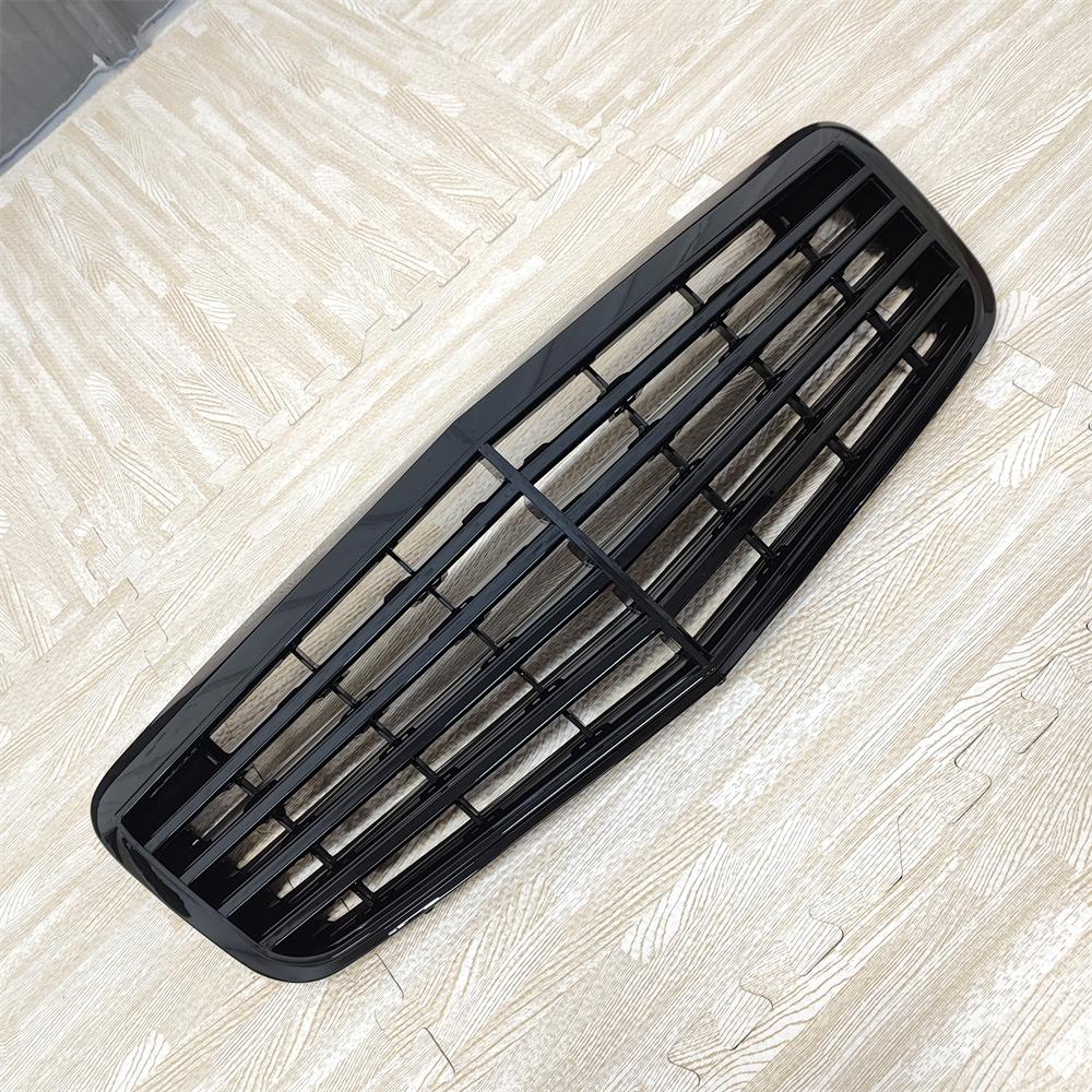 Front Bumper Grille Grill For Mercedes Benz W211 E-Class E280 E320 E350 E400 E500 Saloon 2006-2009 Facelift Gloss Black Tuning