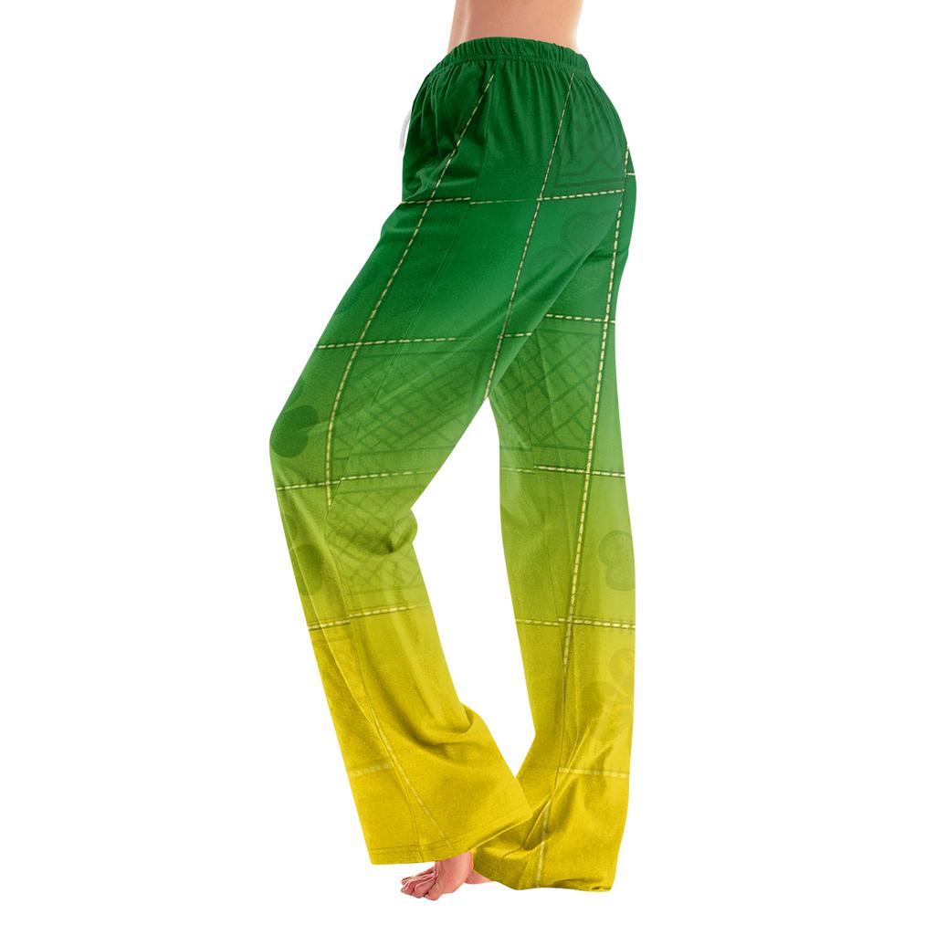 Pajama Pants Sleepwear Casual Drawstring Elastic Waist Pants Comfy Straight Yoga Loose Trousers