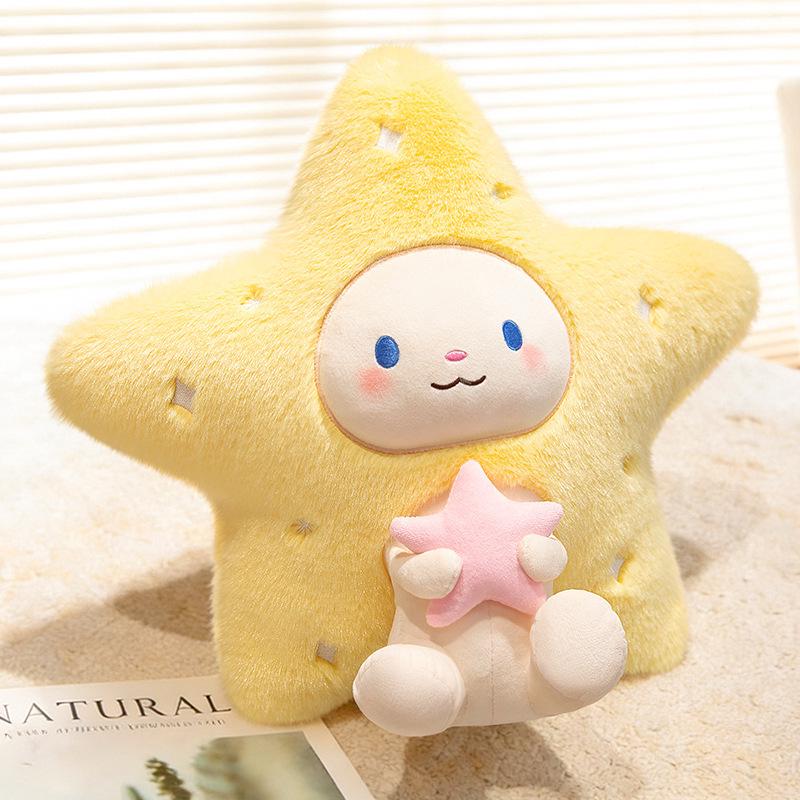 Adorable Starry Sky Animal Throw Pillow for Kids' Bedroom or Living Room