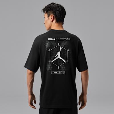 Jordan As M J T Shirts Men s Black Crew Neck Moderate XL