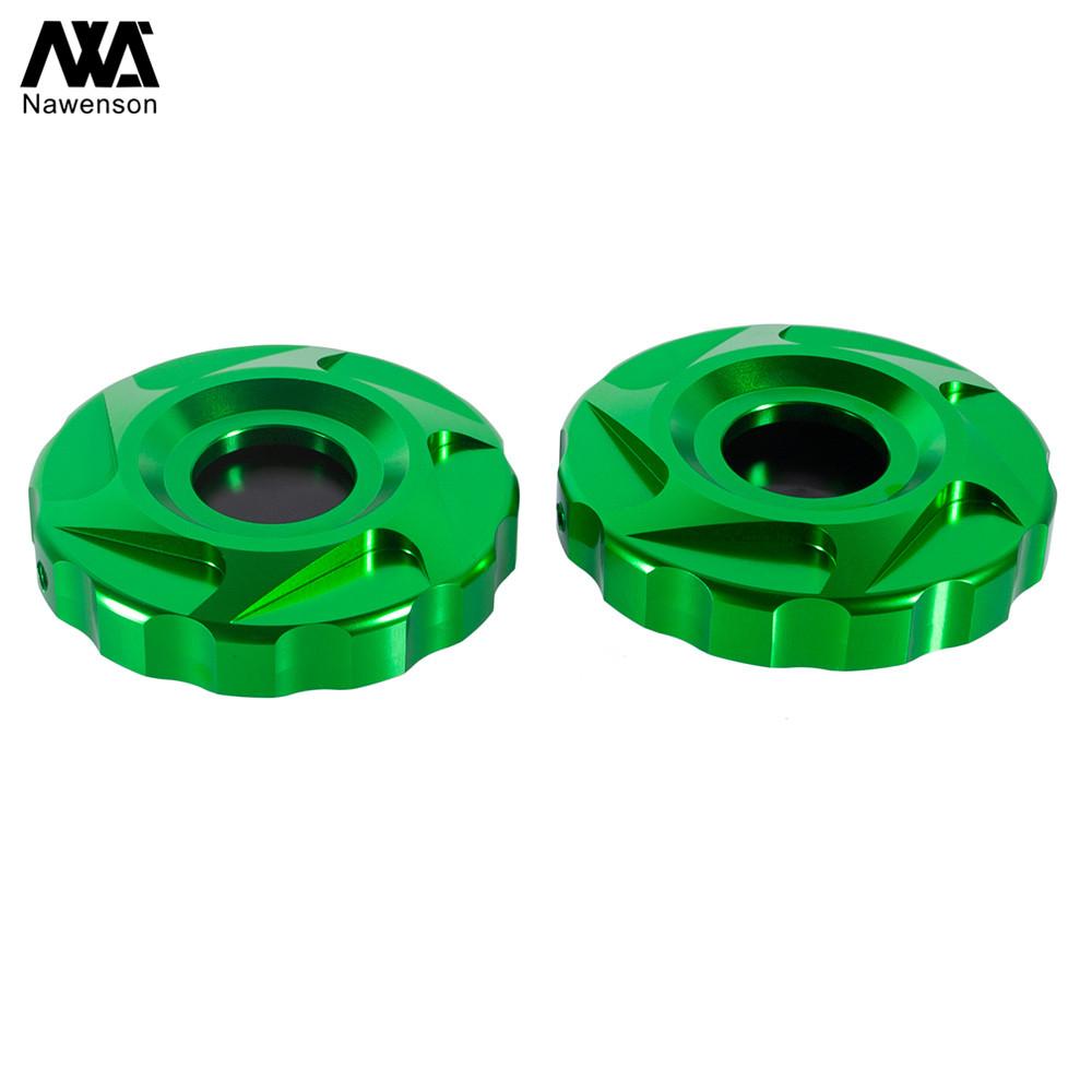 Motorcycle Rear Wheel Axle Caps Frame Hole Covers Fork End Protectors for Z1000/Z1000SX/Ninja 1000 2010-