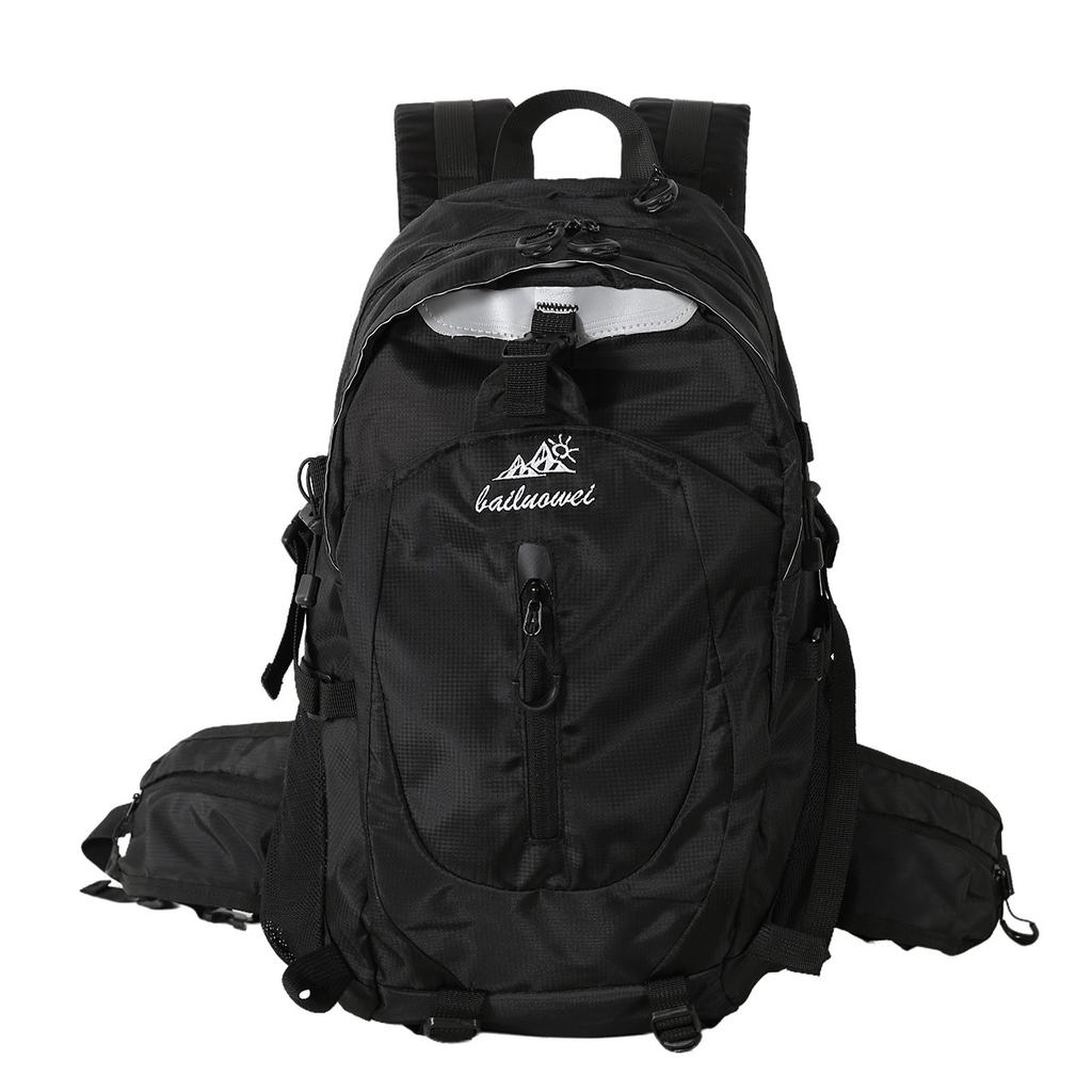 Schoolbag Outdoor Backpack Men's and Women's Large Capacity Mountaineering Bag Travel Lightweight School Bag Simple Hiking Backpack