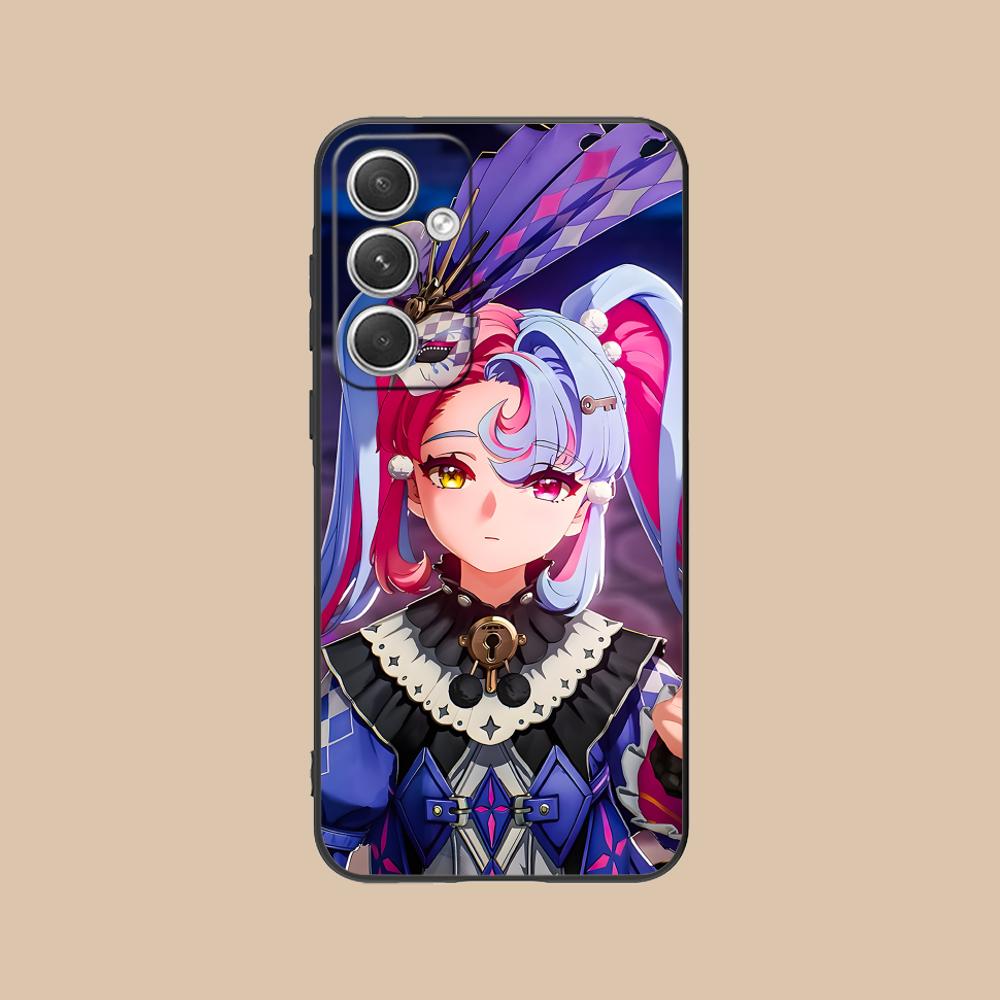 Wuthering Waves Roccia Phone Case for Samsung Galaxy S26 S25 S24 S23 S22 S21 S20 Note20 Plus FE Ultra Colorful Cover Cellphones
