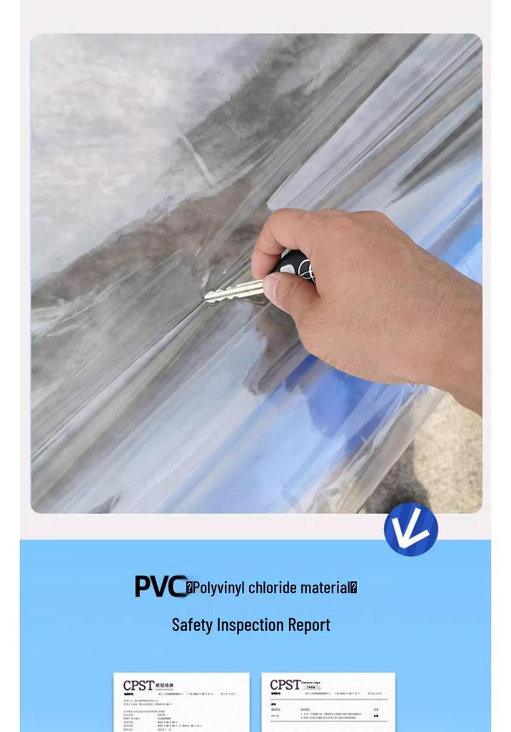 Transparent Tent Side Panel: Windproof & Waterproof Outdoor Canopy Enclosure with Thick Fabric and Durable Edging
