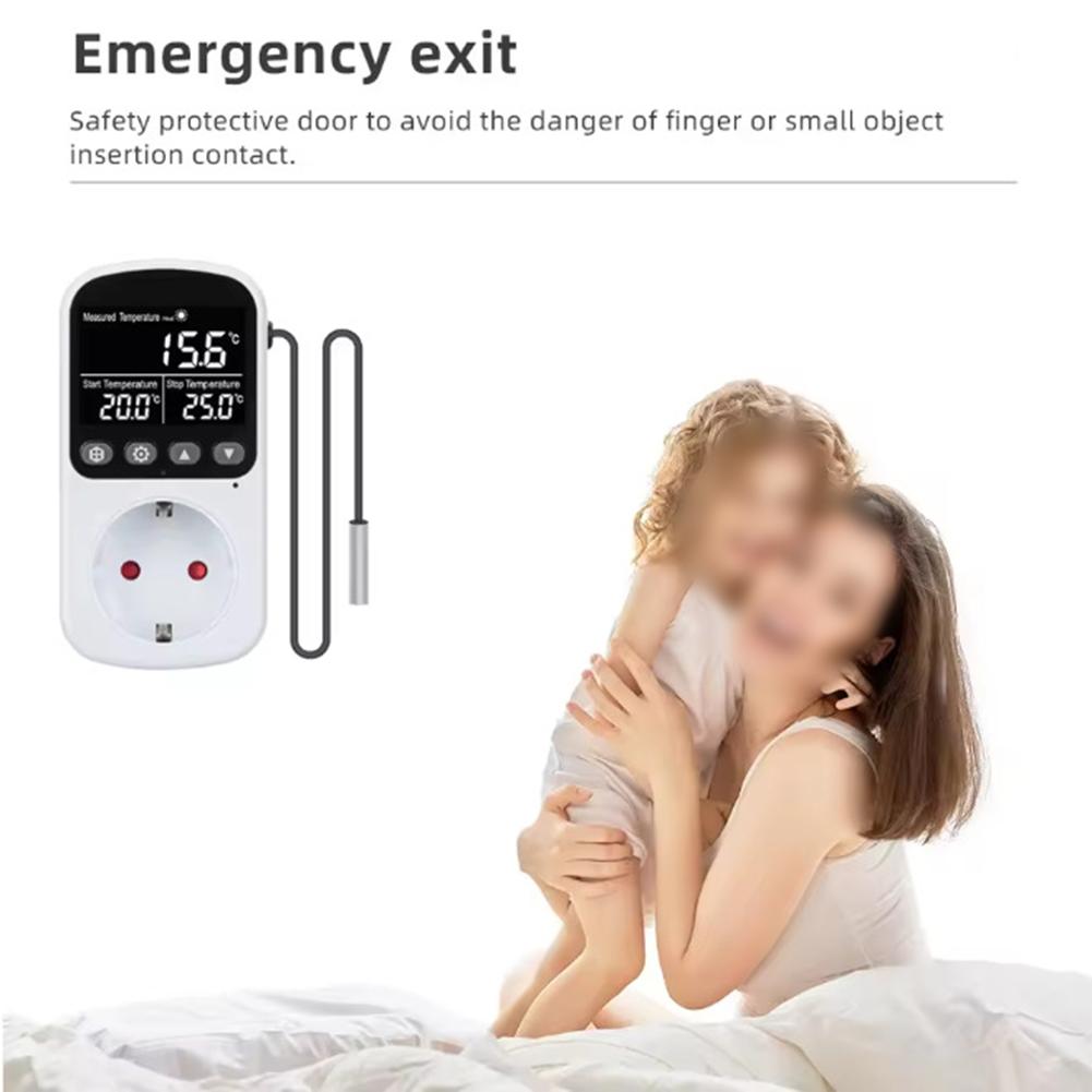 Thermostat Socket with Timer and Wide Compatibility Featuring Precise Temperature Control from 40 to 120 Celsius