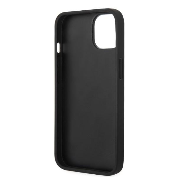Karl Lagerfeld KLHCP14MG2CPK iPhone 14 Plus / 15 Plus 6,7" schwarz/schwarz Hartschalenhülle Glitzer Choupette Aufnäher